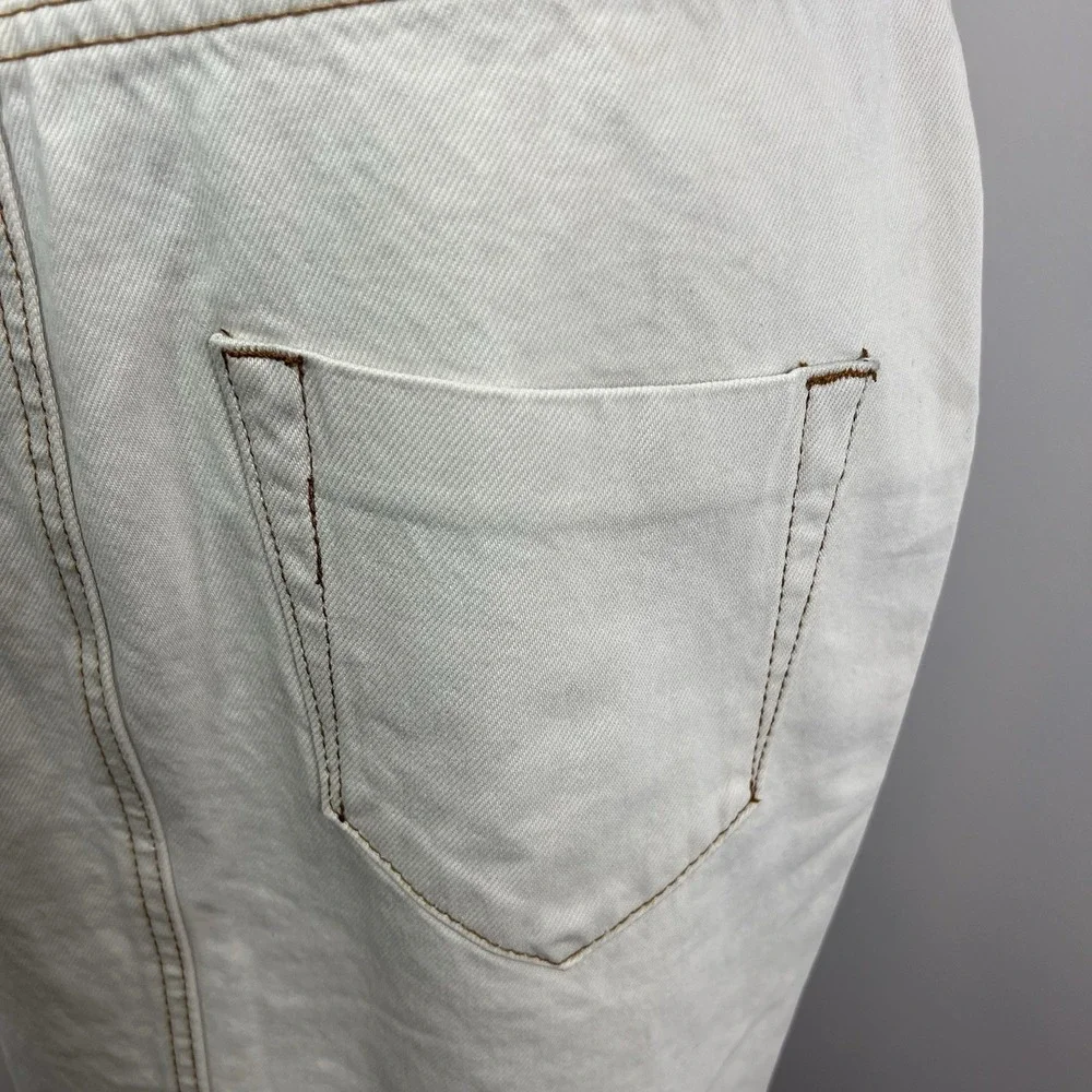 One Teaspoon Denim Pencil Skirt 26 Tailored Cadillac Fleetwood Raw Hem Jeans